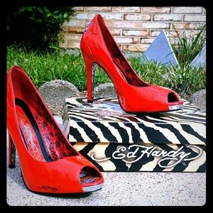 Ed Hardy Pumps Sz 9